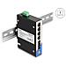 Switch industriale Gigabit Ethernet 4 porte RJ45 2 porte SFP per guida DIN - Foto miniatura 3