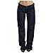 Jeans Denim Da Donna Dritti A Vita Bassa Blu Scuro - W26 - Foto miniatura 1