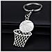 Portachiavi Da Basket, Regalo Per I Fan Nba Silver - Foto miniatura 2