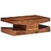 Tavolino Da Salotto 90x60x30 Cm Legno Massello Di Acacia - Foto miniatura 1