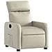 Poltrona Reclinabile Crema In Similpelle - Foto miniatura 2