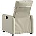 Poltrona Reclinabile Crema In Similpelle - Foto miniatura 3
