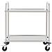Carrello Da Cucina A 2 Livelli 95x45x83,5 Cm In Acciaio Inox - Foto miniatura 1