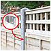 Clip Per Recinzione (10 Pezzi) Fissano Saldamente Le Tavole Della Recinzione  50mm - Foto miniatura 4