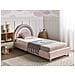 Letto Per Bambini Arcobaleno Velluto Landeillau 90 X 200 Cm Rosa - Foto miniatura 1