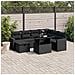 Set Divani da Giardino con Cuscini 8 pz Nero in Polyrattan - Foto miniatura 2