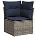 Set Divano da Giardino 8pz con Cuscini Grigio Polyrattan Acacia - Foto miniatura 4