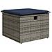 Set Divano da Giardino 8pz con Cuscini Grigio Polyrattan Acacia - Foto miniatura 6