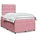 Giroletto a Molle con Materasso Rosa 120x190 cm in Velluto - Foto miniatura 2