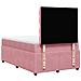Giroletto a Molle con Materasso Rosa 120x190 cm in Velluto - Foto miniatura 8