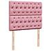 Giroletto a Molle con Materasso Rosa 120x190 cm in Velluto - Foto miniatura 9