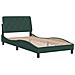 Giroletto senza Materasso Verde Scuro 100x200 cm in Velluto - Foto miniatura 3
