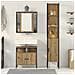 Set di Tavolo da Trucco a 3 Pezzi in Legno di Rovere Smoked - Foto miniatura 4