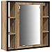Set di Tavolo da Trucco a 3 Pezzi in Legno di Rovere Smoked - Foto miniatura 5