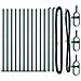 Pali di recinzione con basi 13 pcs Ø32mm 88,5cm in acciaio zincato - Foto miniatura 3