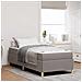 Letto a molle con materasso Taupe e bianco 90 x 200 cm Tessuto - Foto miniatura 2