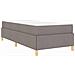 Letto a molle con materasso Taupe e bianco 90 x 200 cm Tessuto - Foto miniatura 9