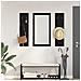 Appendiabiti a muro con specchio Rovere nero 96 x 1.5 x 90 cm - Foto miniatura 2