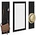 Appendiabiti a muro con specchio Rovere nero 96 x 1.5 x 90 cm - Foto miniatura 3