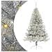 Albero di Natale artificiale preilluminato Argento 180 cm PET - Foto miniatura 1