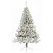Albero di Natale artificiale preilluminato Argento 180 cm PET - Foto miniatura 3