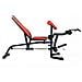 LS3050 Panca di allenamento con peso regolabile Schienale regolabile Sedile regolabile Gym Nero, Rosso - Foto miniatura 1