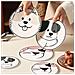 Set Di 4 Tovagliette In Pvc Resistenti Al Calore Con Design Cane Cartone Animato - Antiscottatura E Facili Da Pulire - Foto miniatura 3