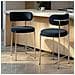 Set Di 2 Sgabelli Da Bar Scandinavi Olivia In Velluto A Coste Beige - Foto miniatura 2