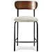 Set Di 2 Sgabelli Da Bar Scandinavi Olivia In Velluto A Coste Beige - Foto miniatura 8