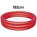 Piscina Gonfiabile A 3 Scomparti 152x30 Cm Resistente, Rosso - Foto miniatura 2