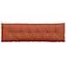 Cuscino per Schiena Rosso Arancio 180 x 50 cm Tessuto in Cords - Foto miniatura 6