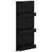 Scaffale per riviste Rovere Nero 43 x 11 x 102 cm - Foto miniatura 1
