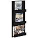 Scaffale per riviste Rovere Nero 43 x 11 x 102 cm - Foto miniatura 3