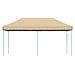 Tenda Party Beige 292 x 580 x 315 cm Tessuto Oxford - Foto miniatura 3