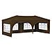 Tenda per feste a pop-up 575 x 288 x 245 cm Tortora - Foto miniatura 1