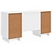 Scrivania Bianco Lucido Legno ingegnerizzato 142,5 x 50 x 75 cm - Foto miniatura 6