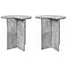 Tavolo laterale 2 pcs Grigio Cemento Ø 39 x 38 cm - Foto miniatura 1