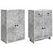 Set di armadi 2 pcs 66 x 34,5 x 90 cm Legno ingegnerizzato - Foto miniatura 3