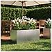 Vaso da giardino Argento 100 x 40 x 40 cm Acciaio Inox - Foto miniatura 2