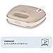 Linea Vintage 1963 Sandwich Maker Vintage, Piastra elettrica per toast, Sandwich e panini, 750W, Piastre fisse grill, Rivestimento antiaderente, Posizione e riponimento verticale, Beige - Foto miniatura 13