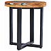 Tavolino Da Caffè 40x45 Cm Legno Massello Teak E Poliresina - Foto miniatura 2