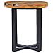 Tavolino Da Caffè 40x45 Cm Legno Massello Teak E Poliresina - Foto miniatura 3