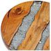 Tavolino Da Caffè 40x45 Cm Legno Massello Teak E Poliresina - Foto miniatura 5