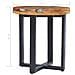 Tavolino Da Caffè 40x45 Cm Legno Massello Teak E Poliresina - Foto miniatura 7