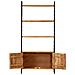 Libreria A 4 Livelli 80x30x180 Cm In Legno Massello Di Acacia - Foto miniatura 4