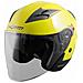 Casco Jet Moto Scooter Omologato Ece 22-05 Visiera Parasole Antigraffio Fluo M - Foto miniatura 4