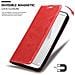 Custodia Compatibile Con Bq Aquaris C In Rosso Mela - Coperchio Protettiva Con Chiusura Magnetica, Funzione Stand E Tasca Per Le Carte - Foto miniatura 6