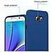 Custodia Compatibile Con Samsung Galaxy Note 5 In Blu Scuro - Coperchio Protettivo Ibrido Con Silicone Tpu All'interno E 2 Pezzi Di Plastica All'esterno - Foto miniatura 2