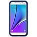 Custodia Compatibile Con Samsung Galaxy Note 5 In Blu Scuro - Coperchio Protettivo Ibrido Con Silicone Tpu All'interno E 2 Pezzi Di Plastica All'esterno - Foto miniatura 4