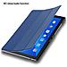 Custodia Tablet Per Lenovo Tab M10 (10.1"" Zoll) In Blu Scuro Jersey - Copertura Protettiva Molto Sottile Di Similpelle In Stile Libro Senza Auto Wake Up E Funzione Stand - Foto miniatura 2